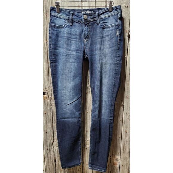 women's SILVER‎ blue Jeans SUKI JEGGING stretch denim size W29/L29 - Picture 1 of 7